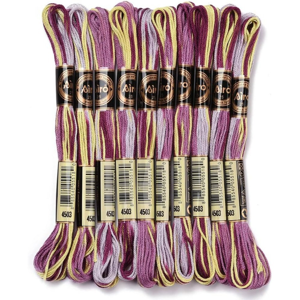 Jewelry Making Course - 6 Strands Purple Variegated Embroidery Floss