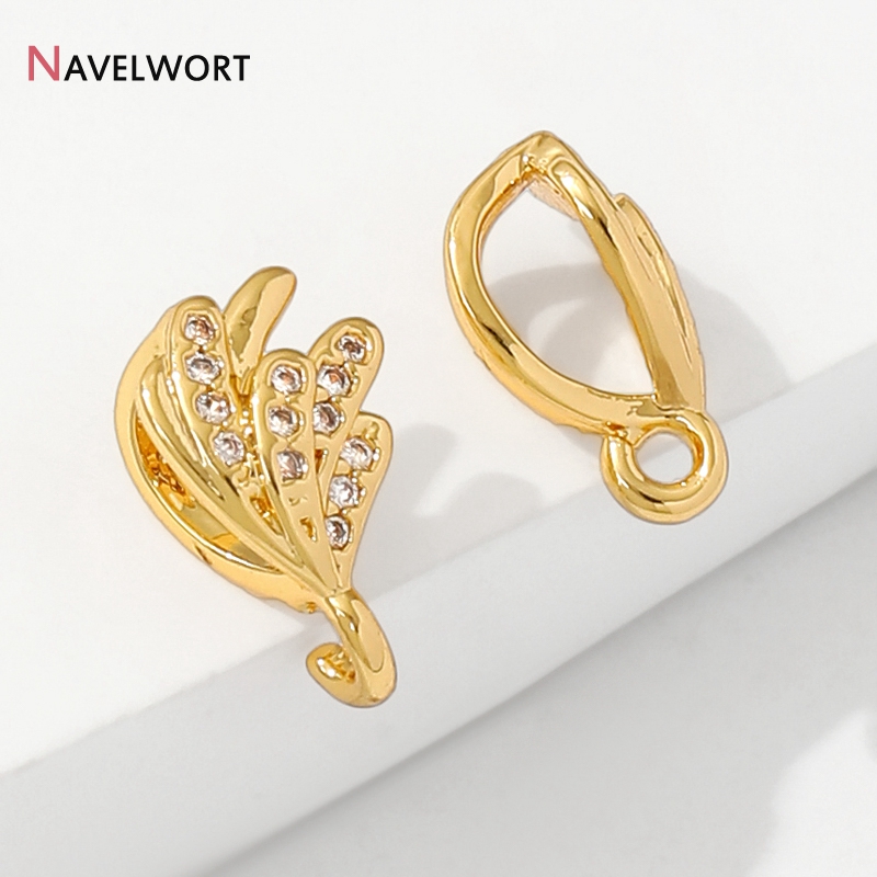 Jewelry Making Gold - 18K Gold Plated Brass With Zircon