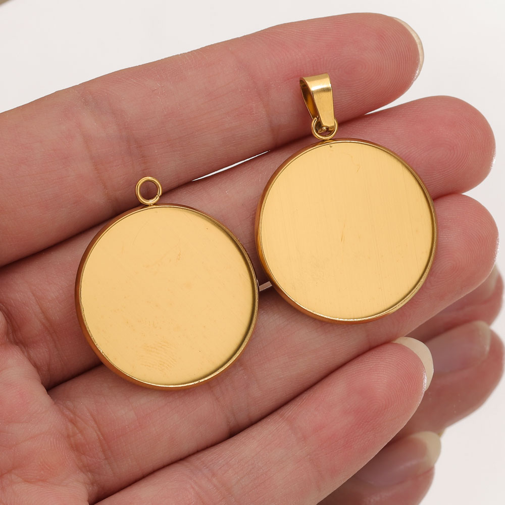 Jewelry Making With Resin - 10pcs Stainless Steel Gold Pendants Resin