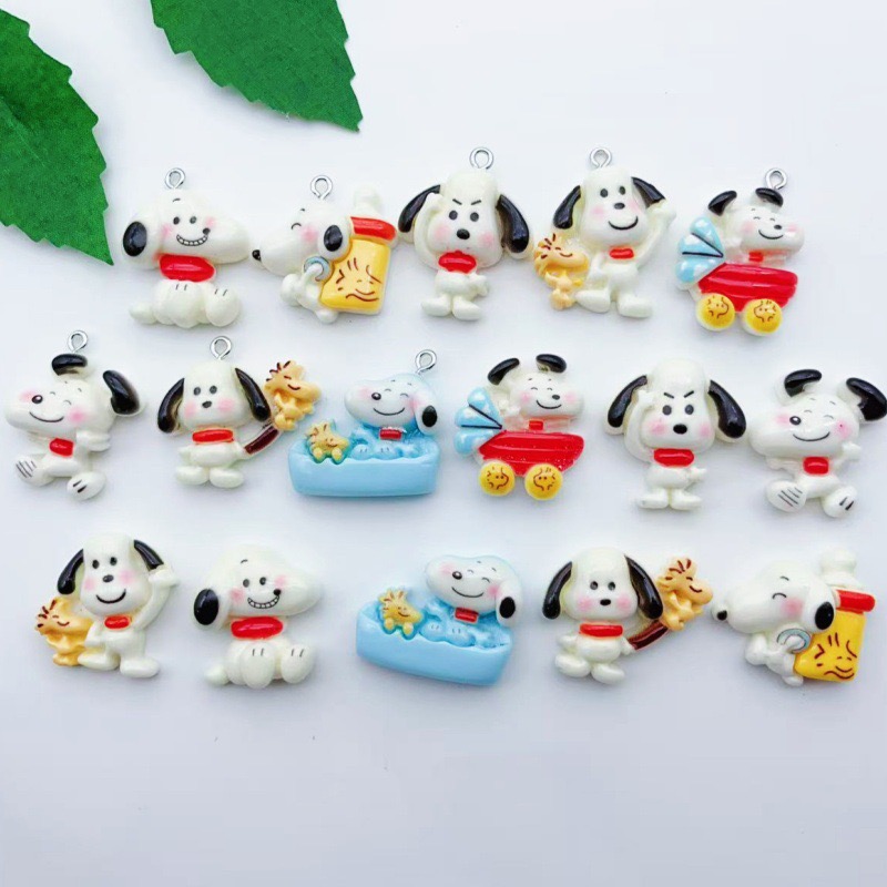 Jewelry Making With Resin - 12pcs resin cartoon dog pendant, DIY