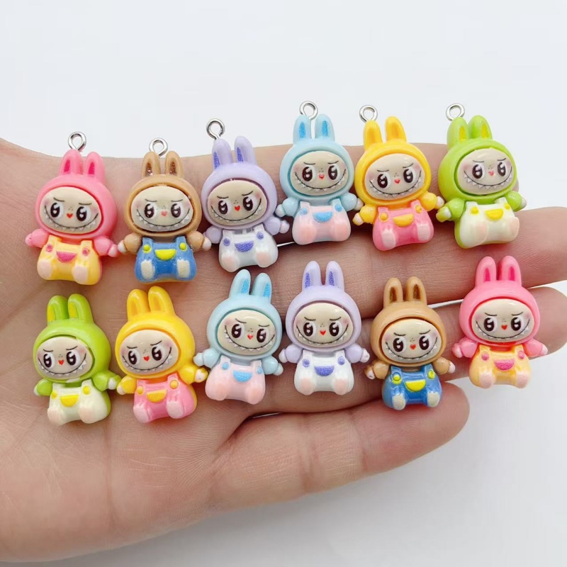 Jewelry Making With Resin - 10Pcs Kawaii Rabbit Strawberry House Resin