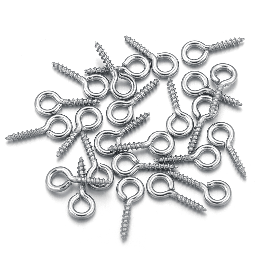 Jewelry Making Looper Tool - 100pcs/lot Stainless Steel Mini Screw Eye