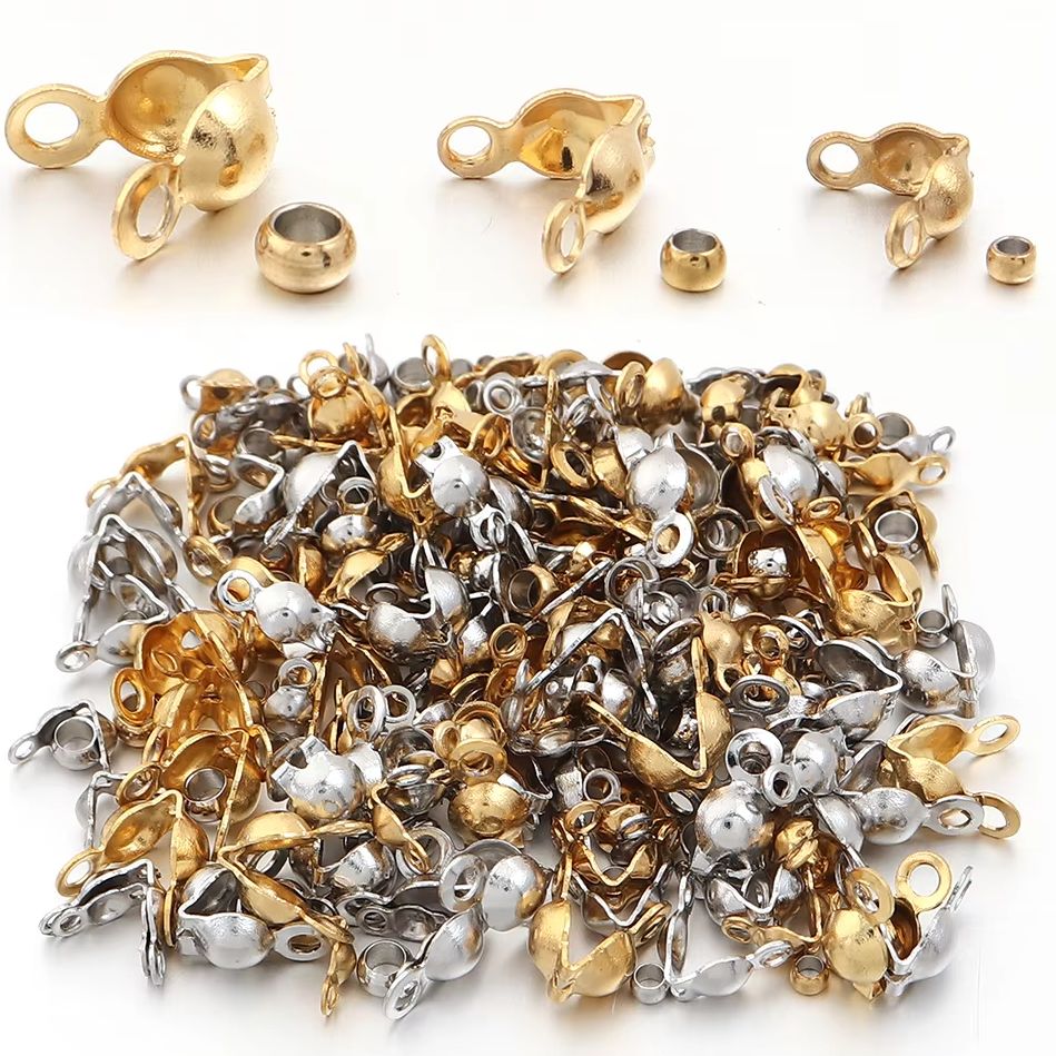 Jewelry Making Course - 40-200pcs Stainless Steel Connector Clasp Crimp