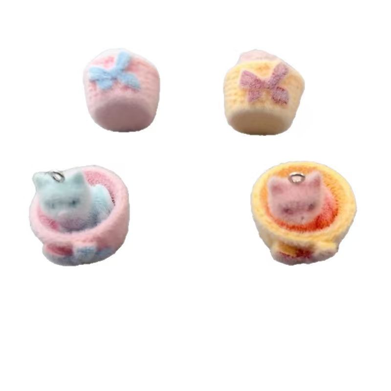 4pcs 3D plush resin cat pendan - Jewelry Making With Resin review and price
