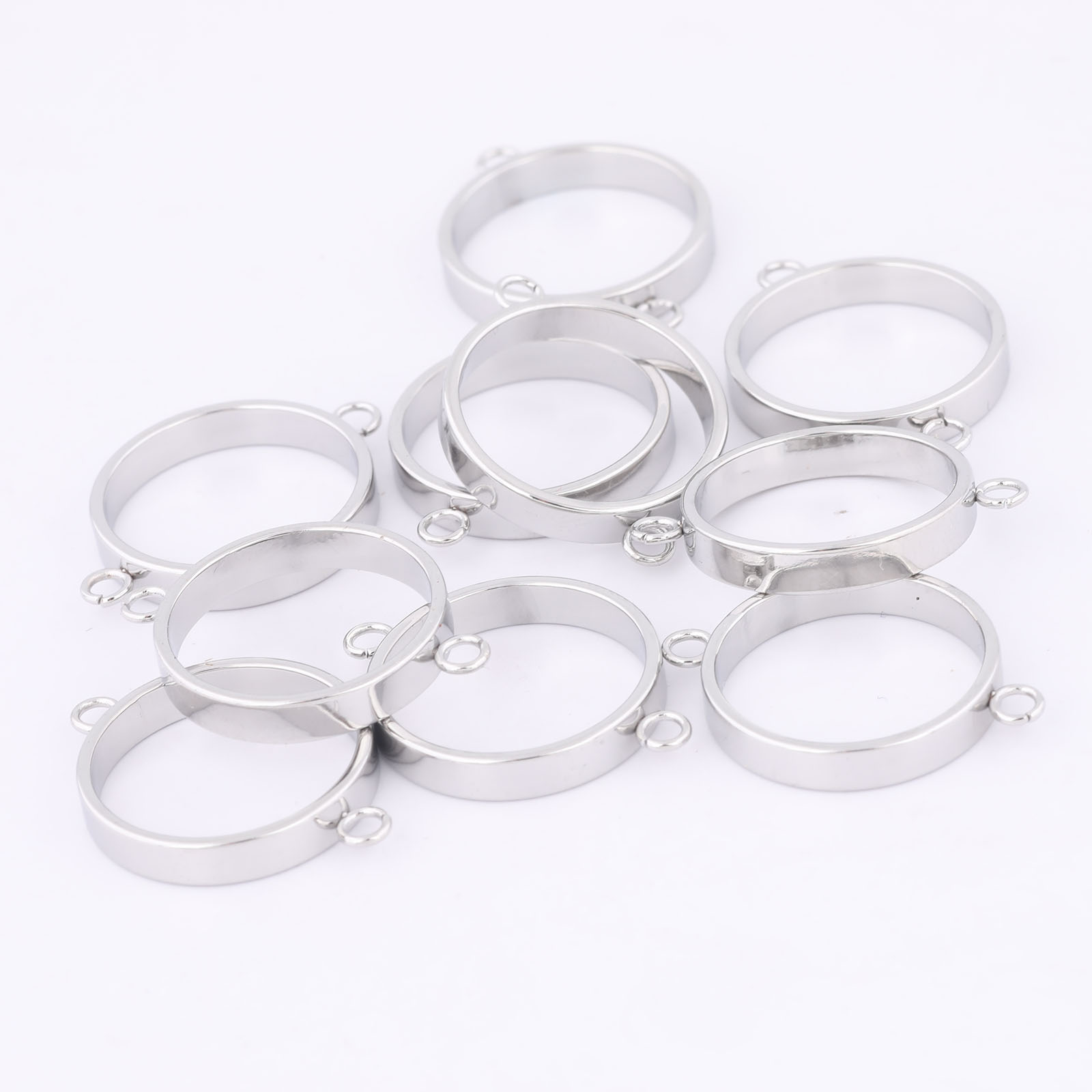 10pcs Stainless Steel 14mm Ope - Jewelry Making With Resin review and price