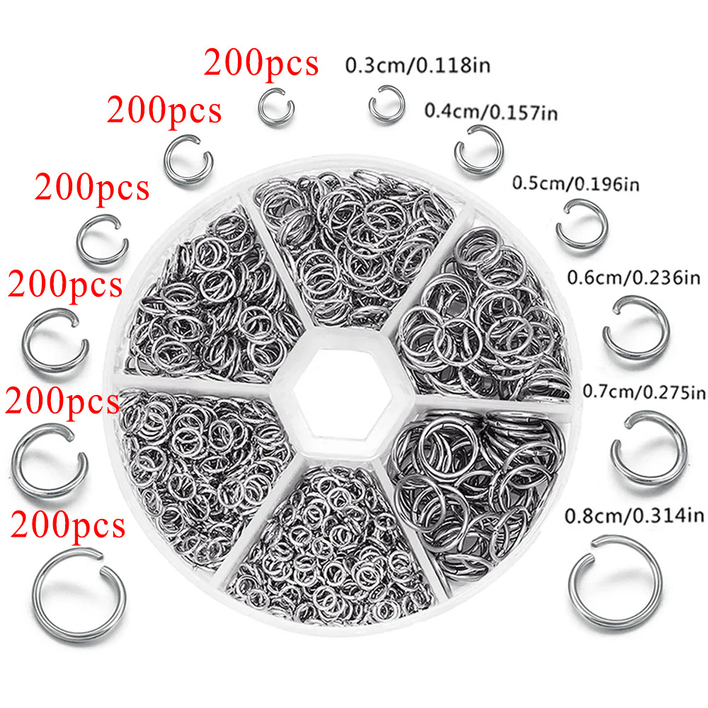1200pcs Stainless Steel Jump R - Jewelry Making Looper Tool review and price