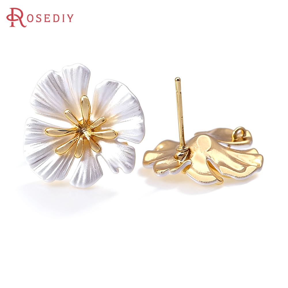 18K Gold Color Brass Flower St - Jewelry Making Gold review and price
