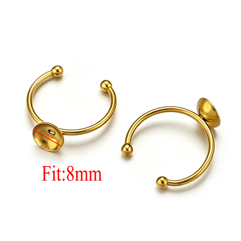 10pcs Stainless Steel Round Ad - Jewelry Making With Stones review and price