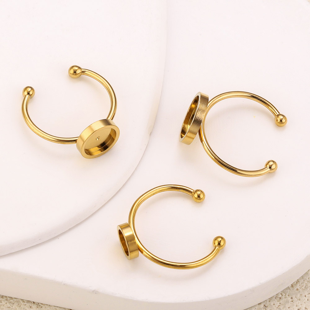 10pcs Stainless Steel Round Ad - Jewelry Making With Stones review and price