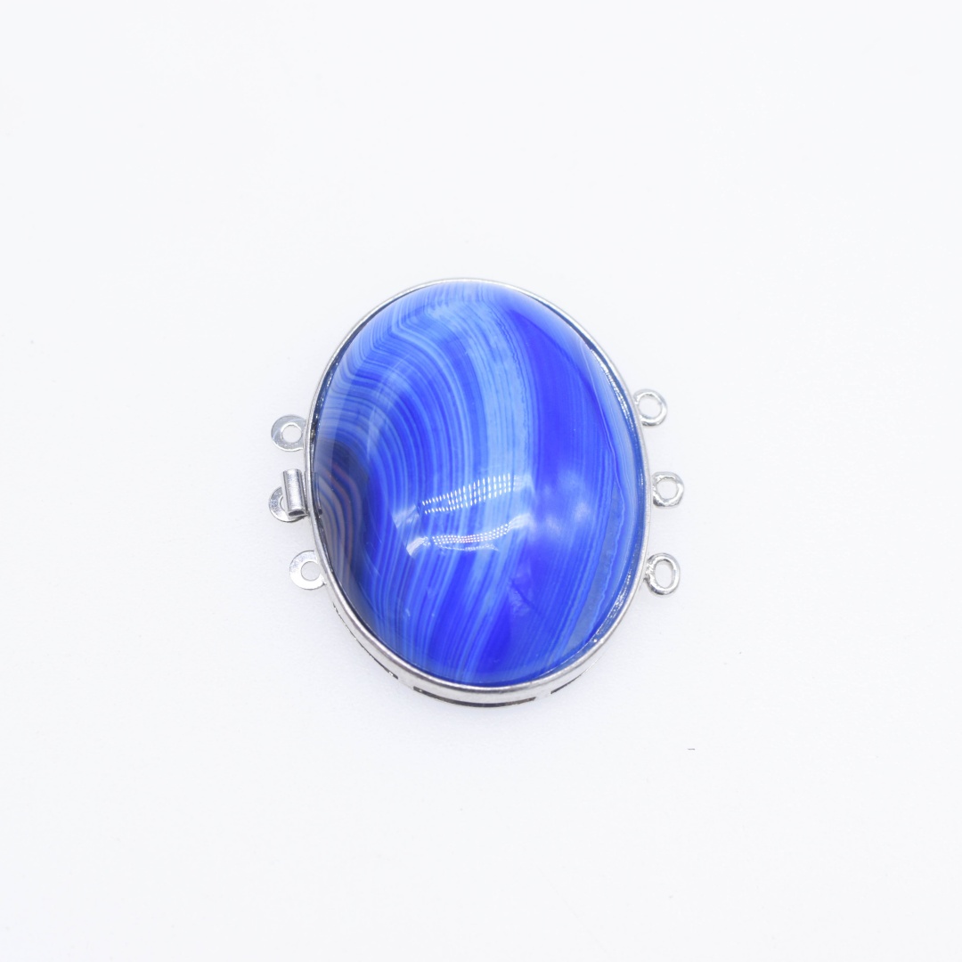 1Piece Multicolor Agate Flat O - Jewelry Making With Stones review and price