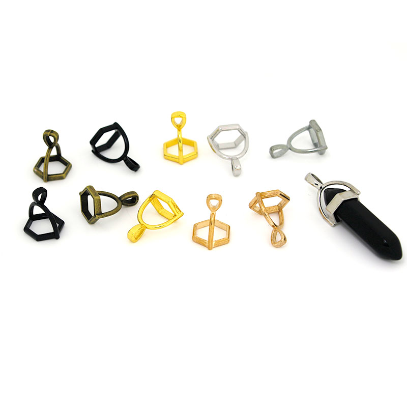 20Pcs Hexagonal Gemstone Cap N - Jewelry Making With Stones review and price