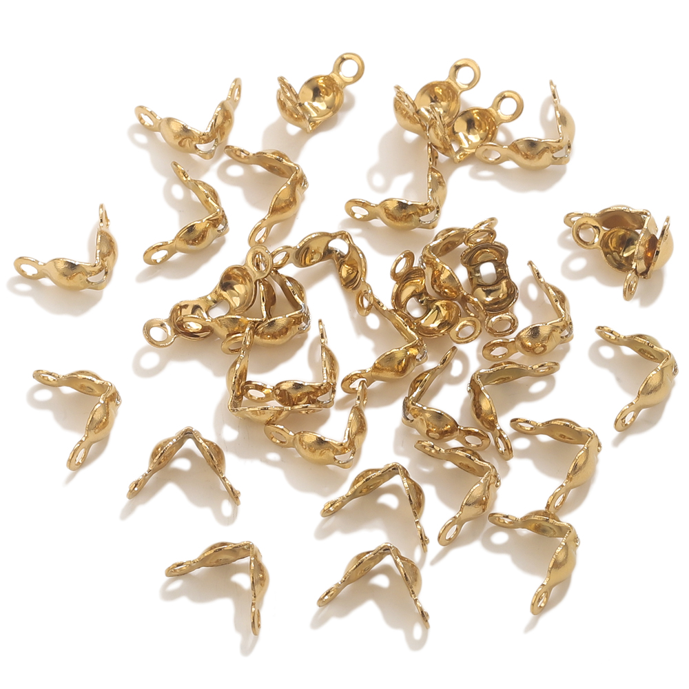 50pcs PVD Gold Plated Stainles - Jewelry Making Gold review and price