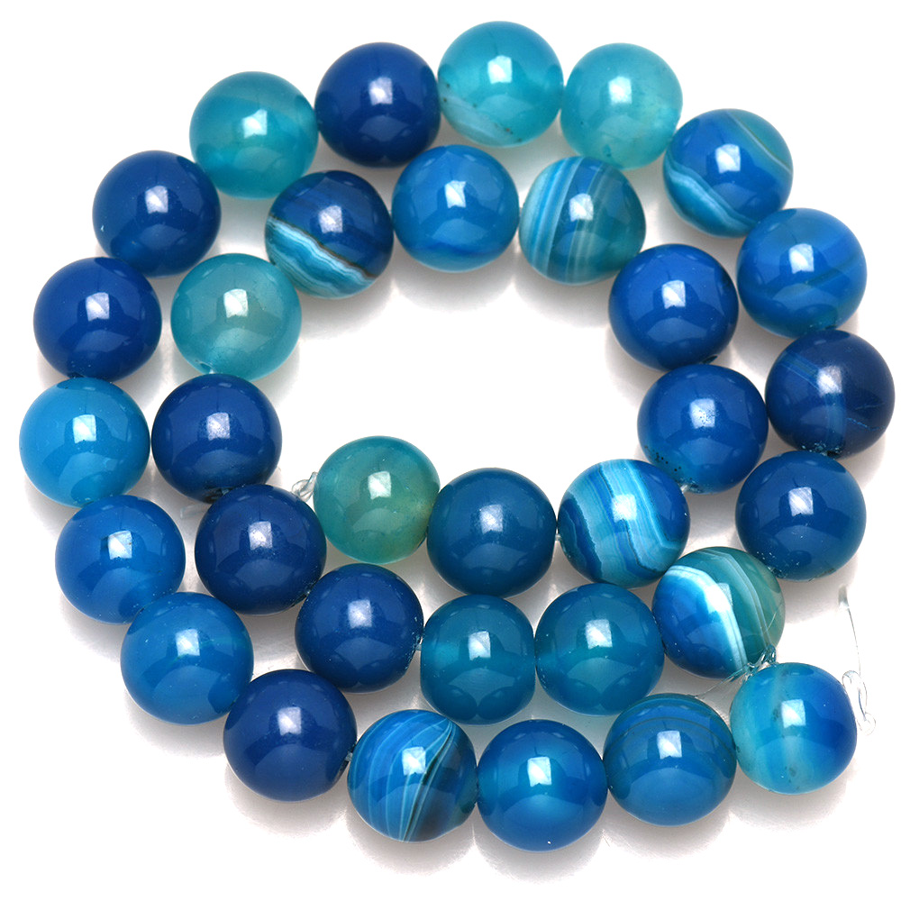 Natural Stone Banded Blue Lace - Jewelry Making With Stones review and price
