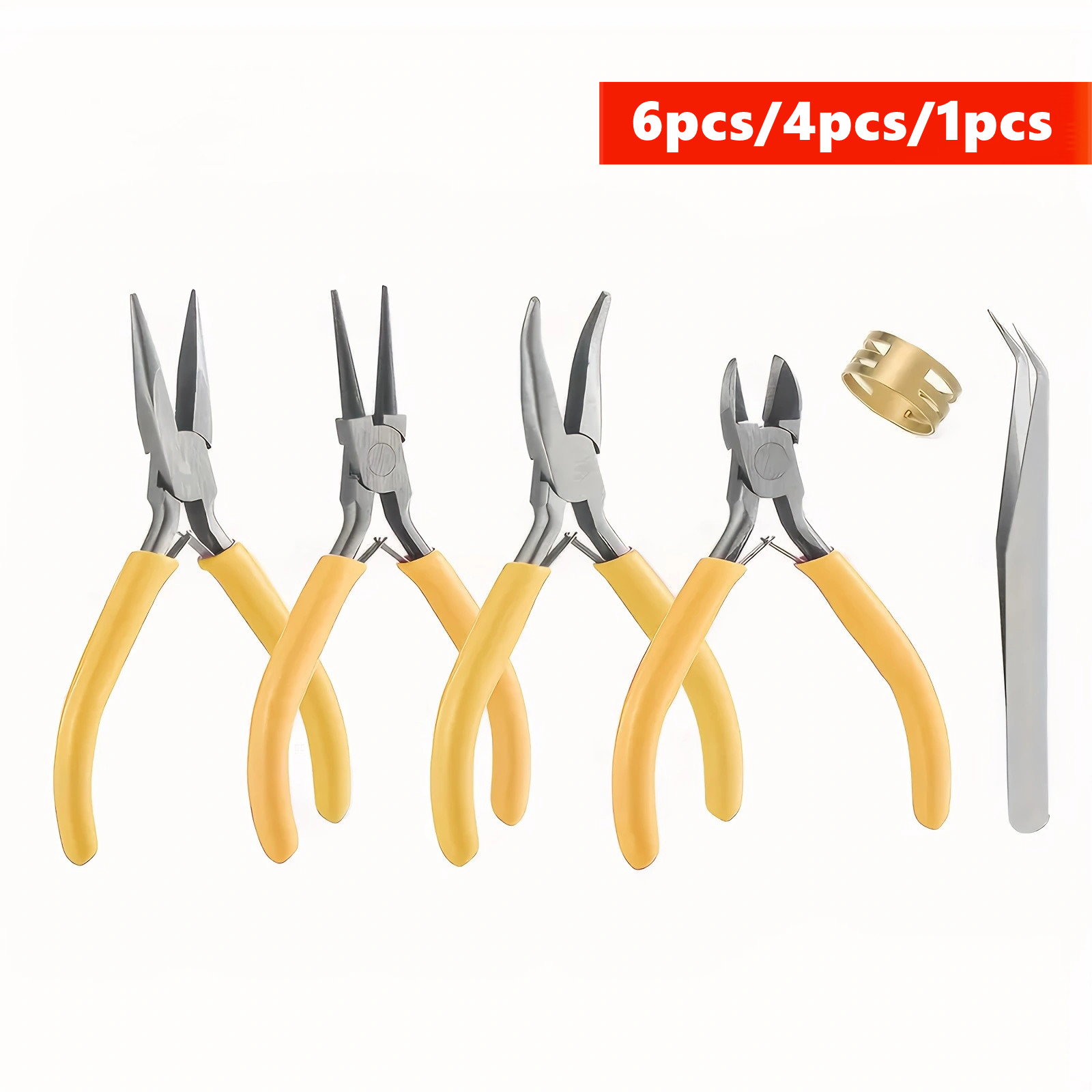 6/4/1pcs Yellow Jewelry Making - Jewelry Making Pliers review and price