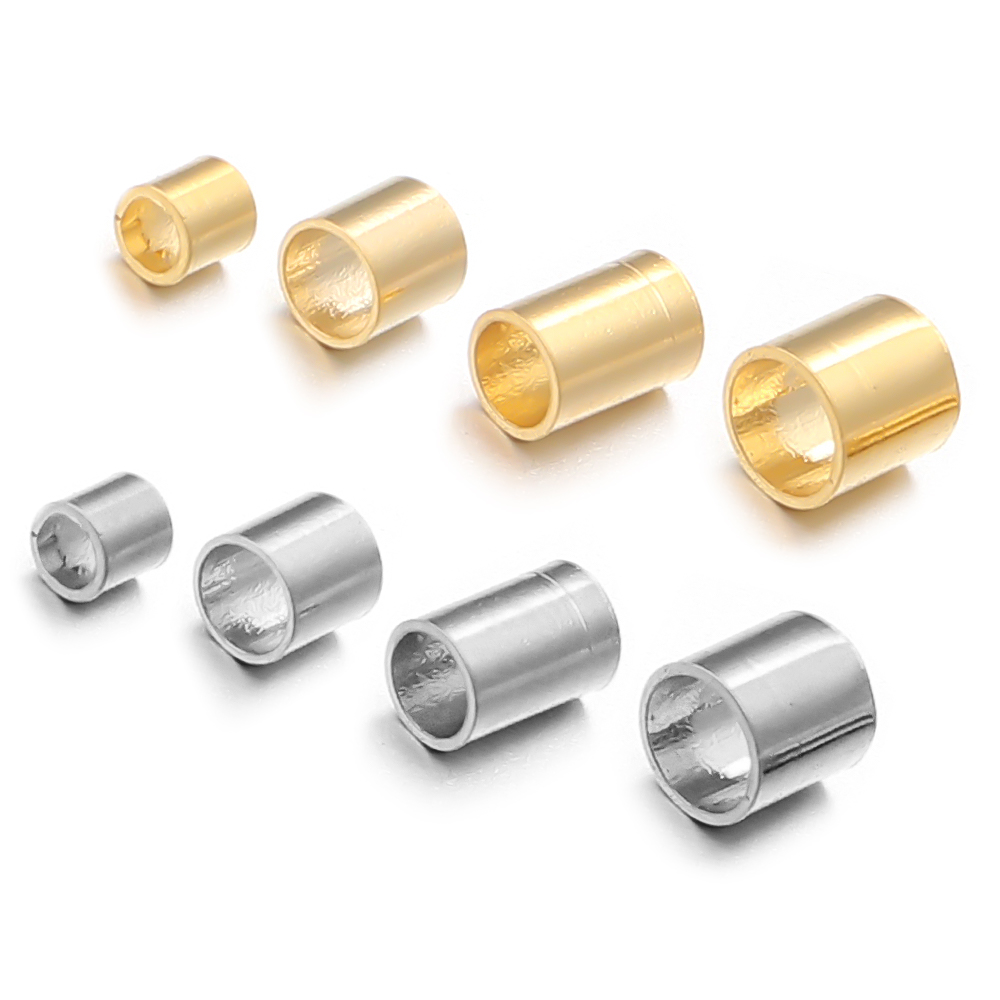 50/100pcs Stainless Steel Crim - Jewelry Making Materials Wholesale review and price