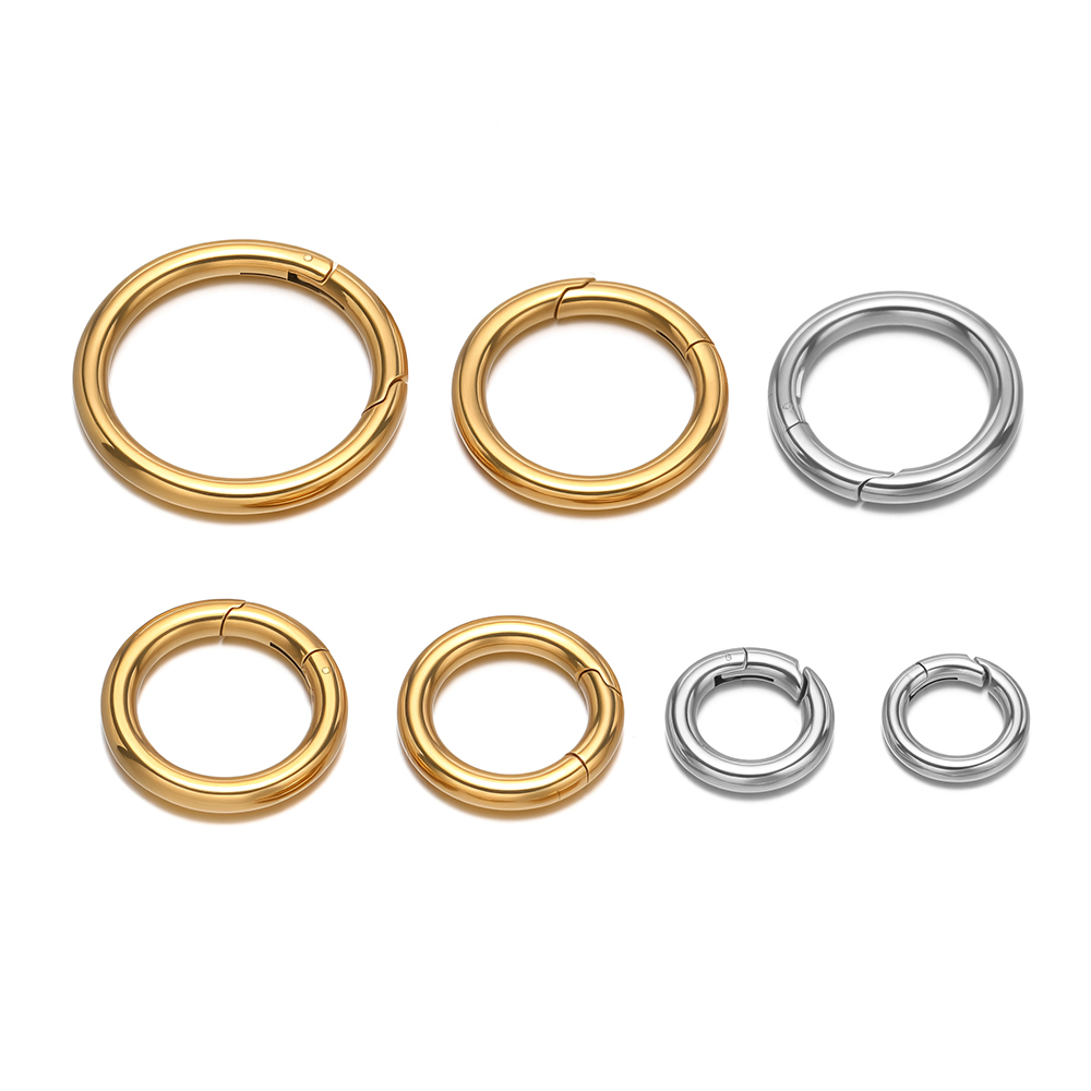 2Pcs/Lot Round Spring Clasps S - Jewelry Making Gold review and price
