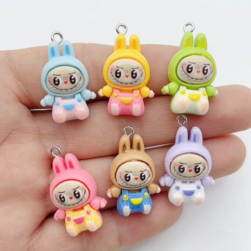 10Pcs Kawaii Rabbit Strawberry - Jewelry Making With Resin review and price