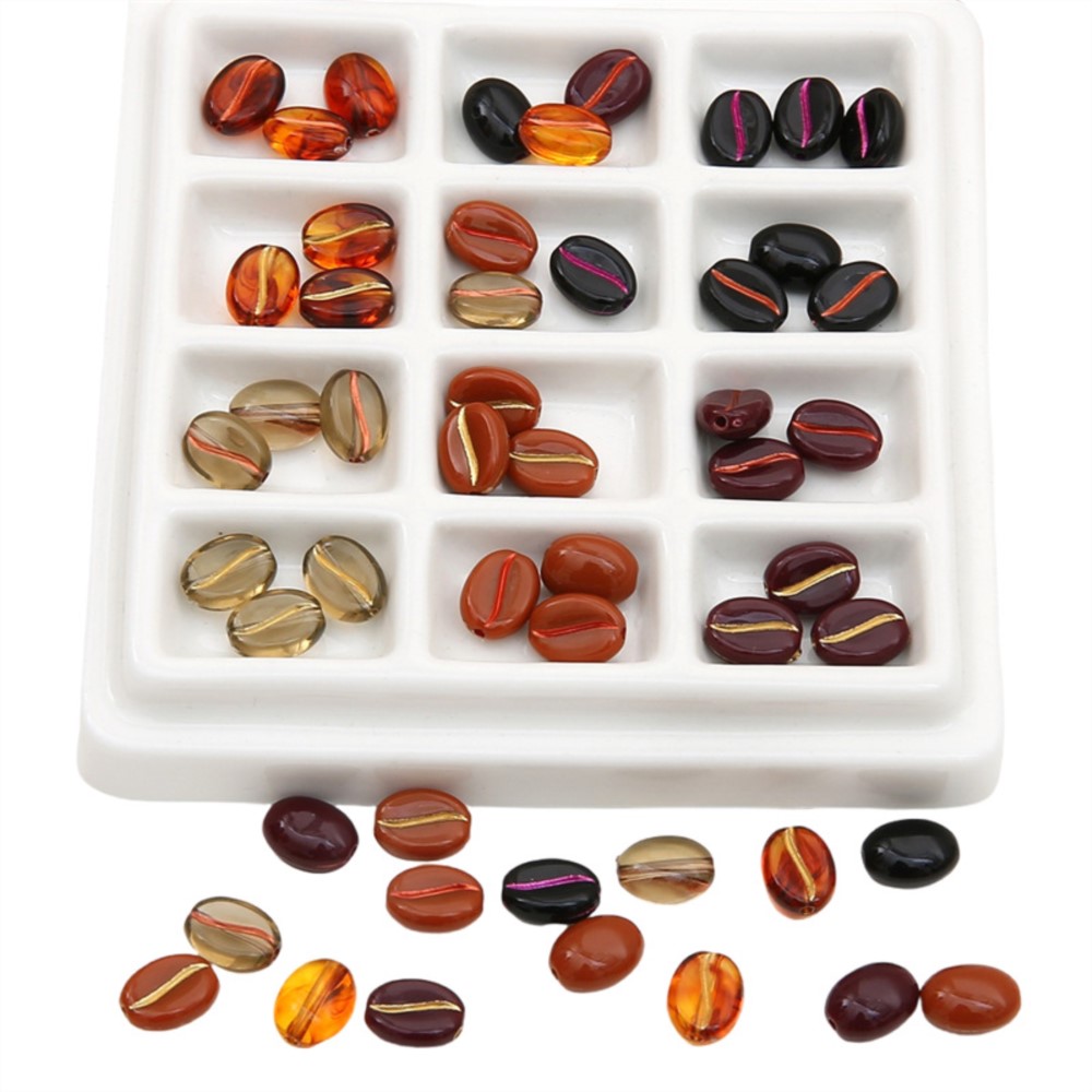 30Pcs/Lot 11x8mm Acrylic Coffe - Jewelry Making Materials Wholesale review and price