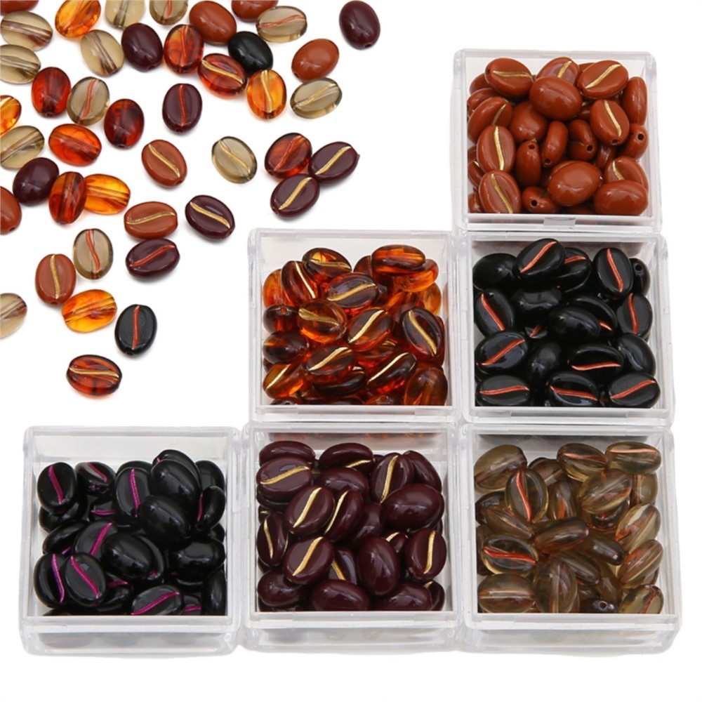 30Pcs/Lot 11x8mm Acrylic Coffe - Jewelry Making Materials Wholesale review and price