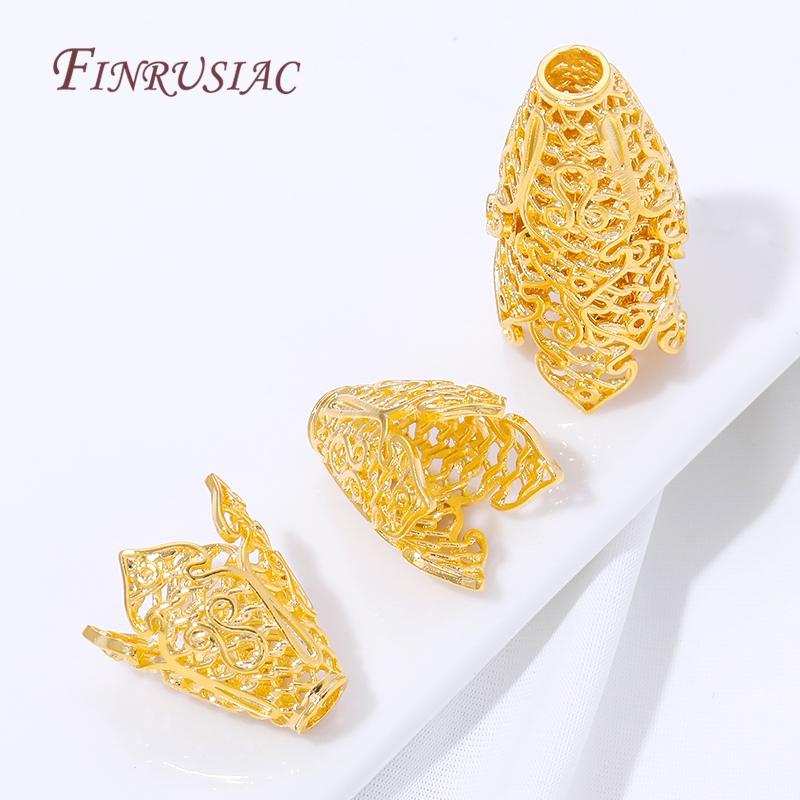 18K Gold Plated Tassel End Cap - Jewelry Making Materials Wholesale review and price