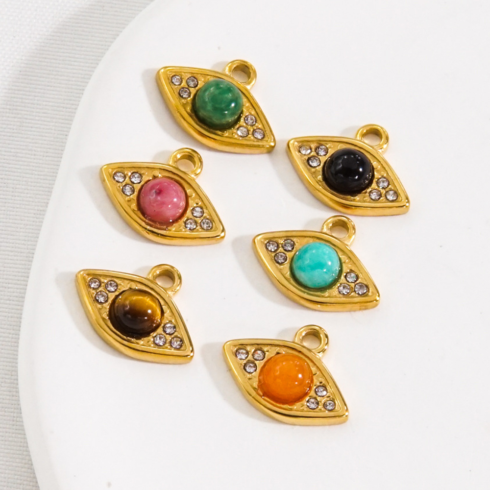3Pcs Natural Stone Beads Eye S - Jewelry Making With Stones review and price