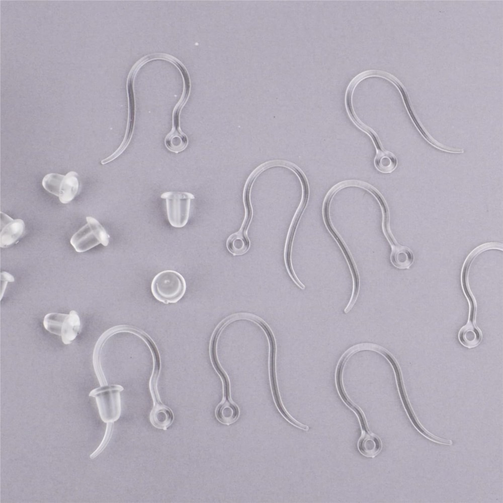 40pcs Clear Plastic Earring Ho - Jewelry Making With Resin review and price