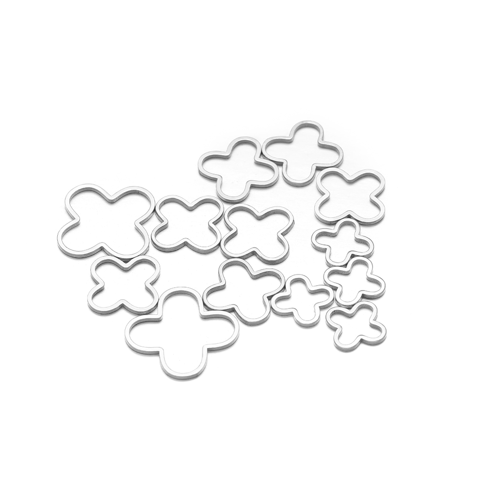 20/50pcs Four Leaf Flowers Cha - Jewelry Making Materials Wholesale review and price