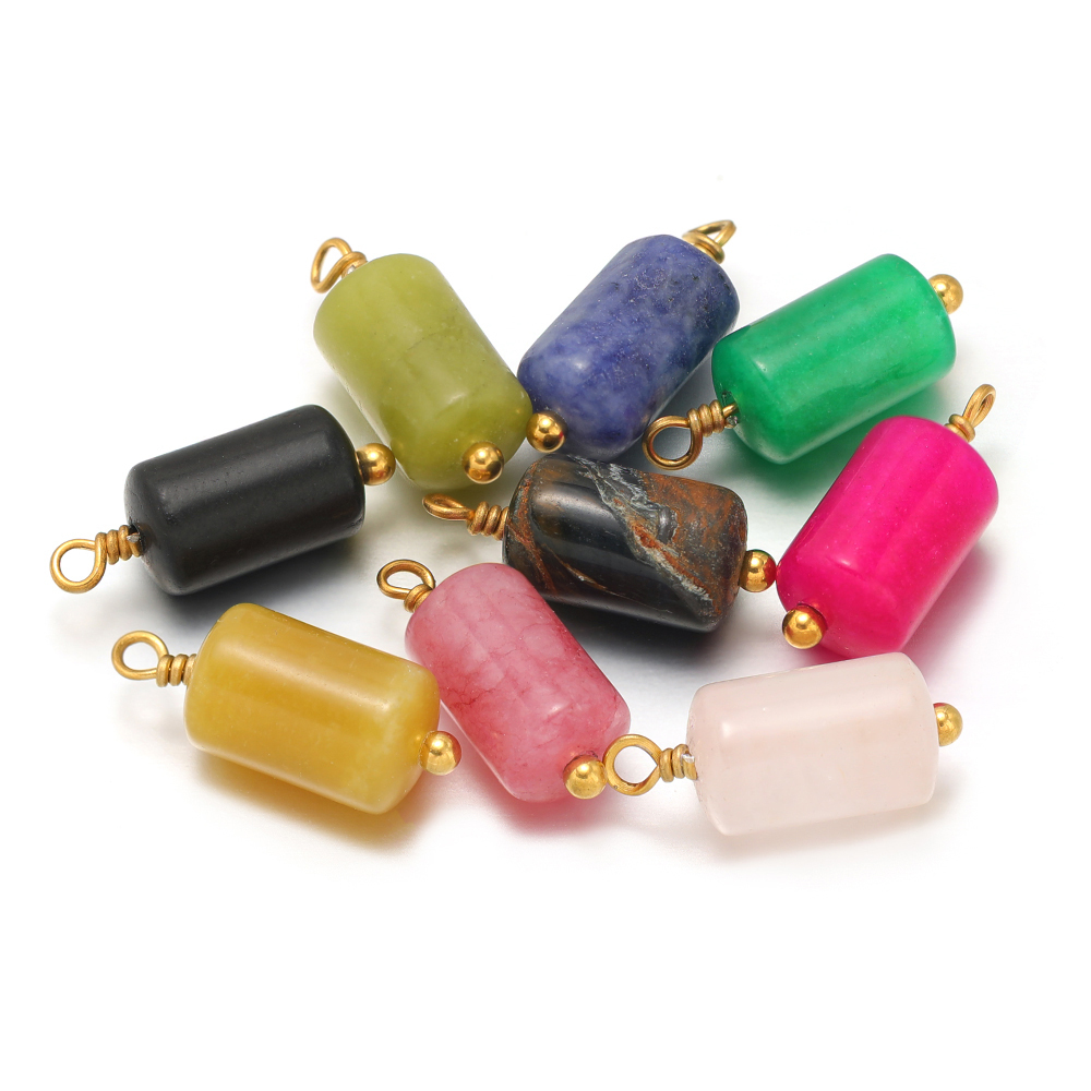 10pcs Stainless Steel Natural  - Jewelry Making With Stones review and price