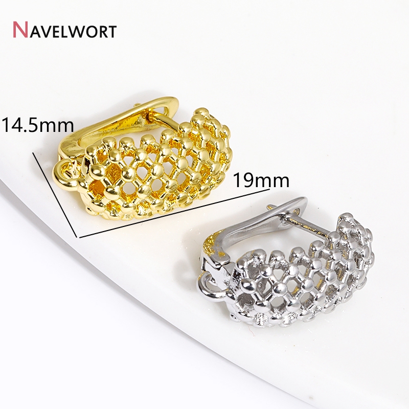 18K Gold Plated Brass  Hollow  - Jewelry Making Gold review and price