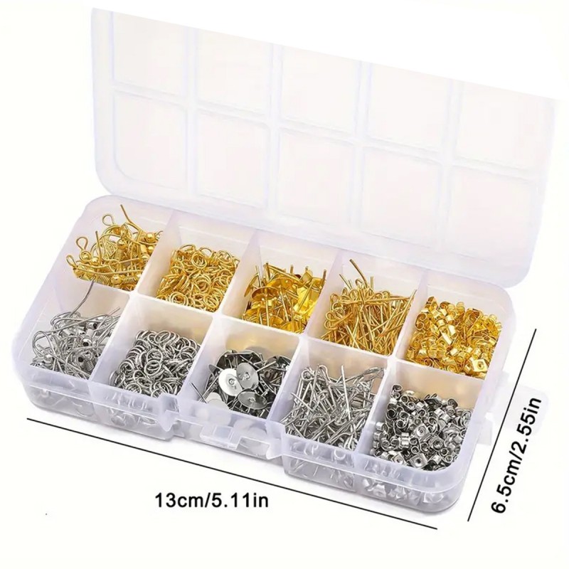 1 Set Box Ear Hook Single Loop - Jewelry Making Materials Wholesale review and price